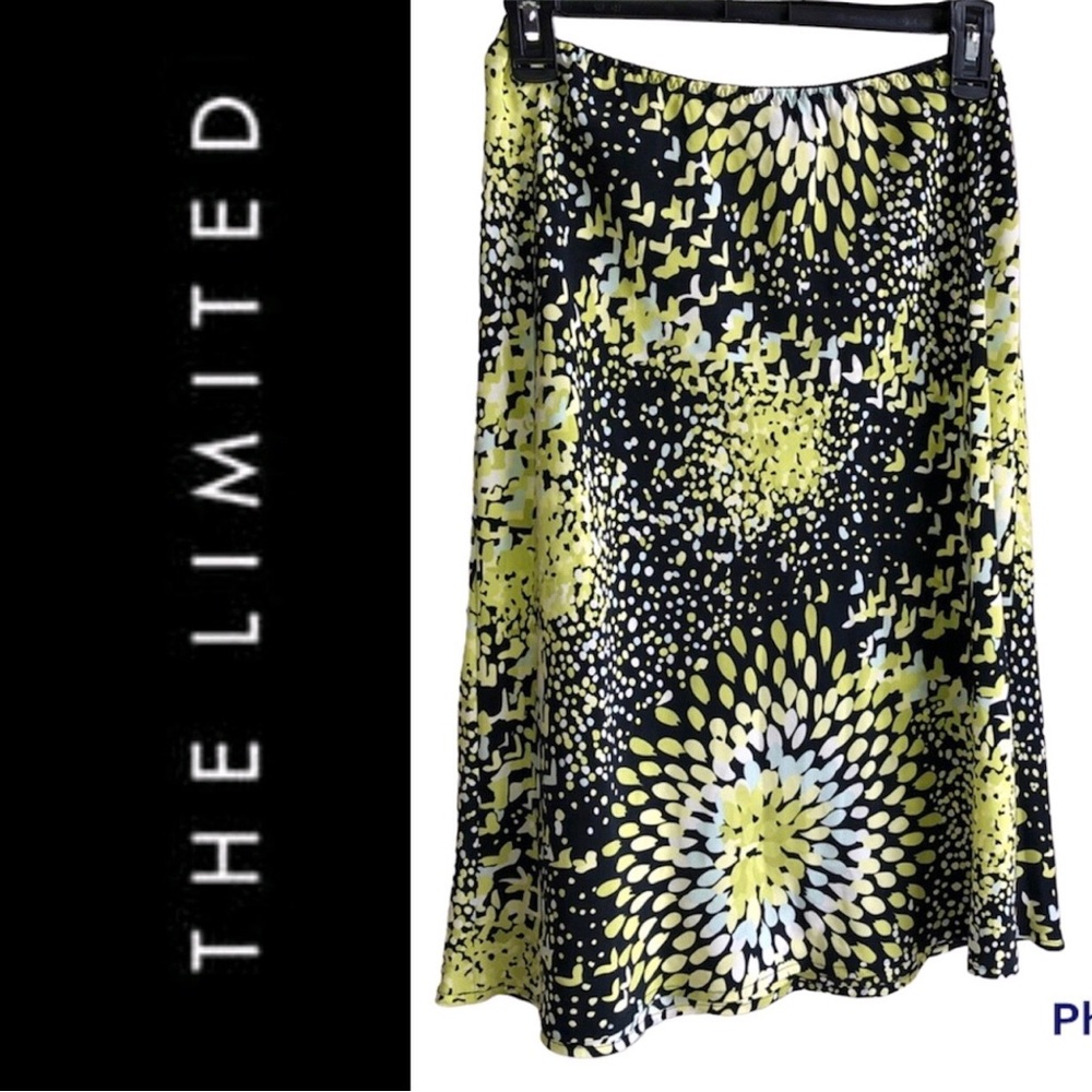 THE LIMITED 100% Silk Skirt XS Yellow Women’s
